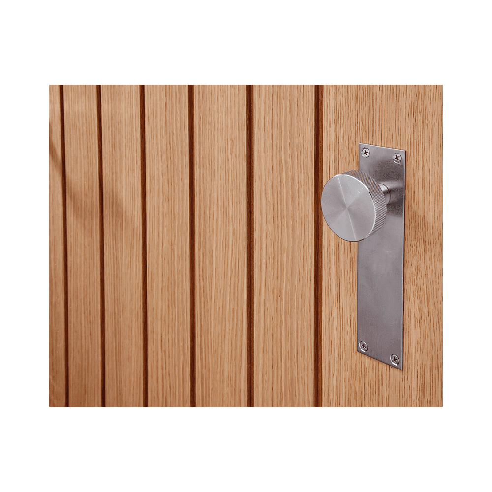 Zermatt Satin Stainless Steel Doors 45 x 180