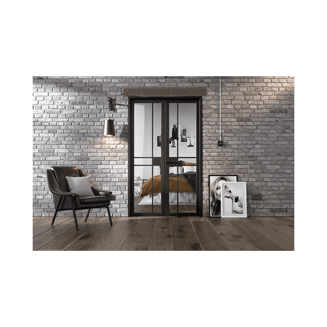 Greenwich W4 Pre-finished Black Doors 1246 x 2031