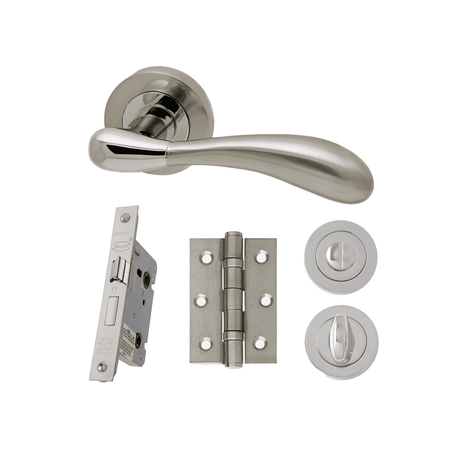 Venus Privacy Chrome & Nickel Doors 208 x 214
