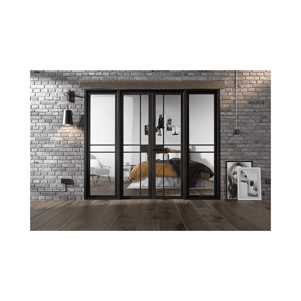 Greenwich W8 Pre-finished Black Doors 2478 x 2031