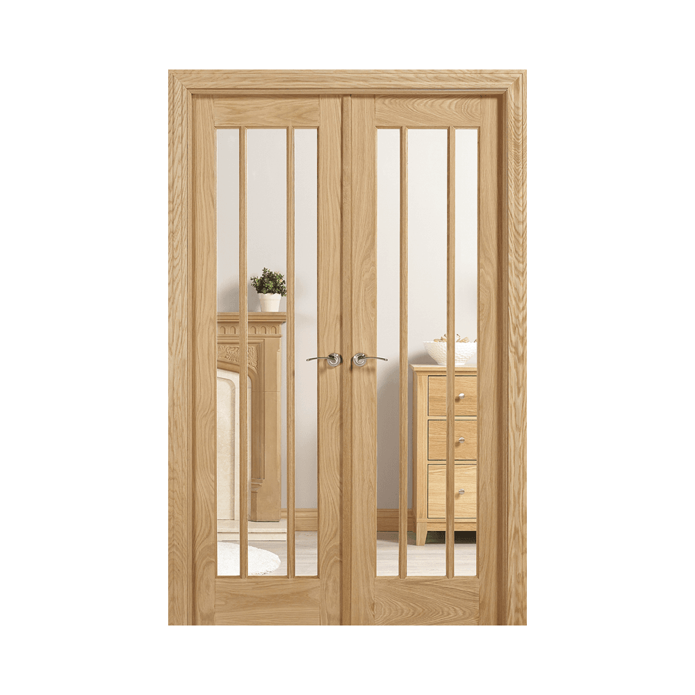 Lincoln Oak W4 Unfinished Oak Doors 1246 x 2031