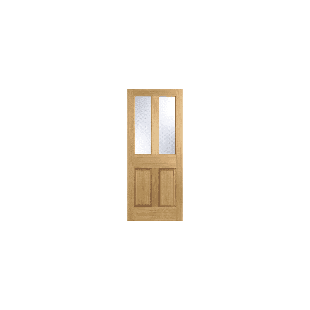 Oak Malton Unglazed 2L Door