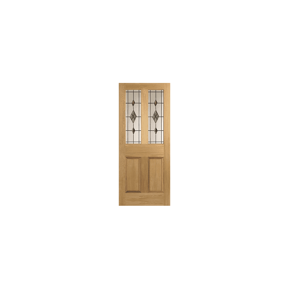 Oak Malton Unglazed 2L Door