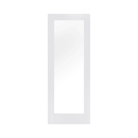 White Pattern 10 Glazed 1L Clear Door