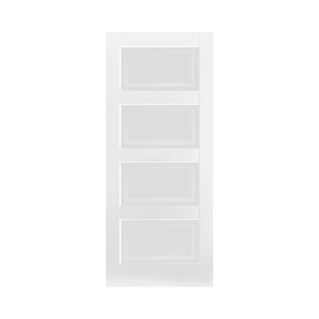 White Contemporary Glazed 4L Door