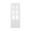 White Kent Glazed 6L Door
