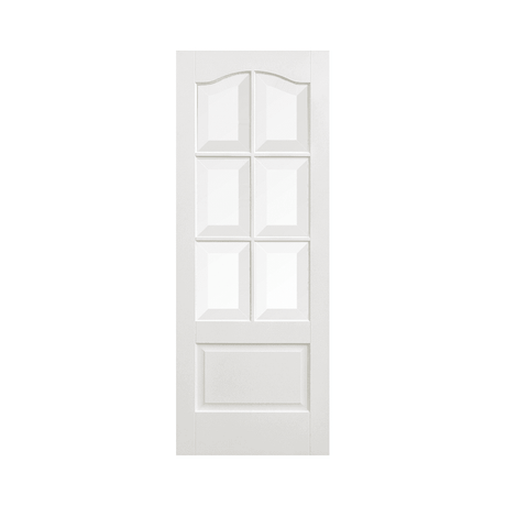 White Kent Glazed 6L Door