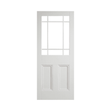 White Downham Unglazed 9 Light Door