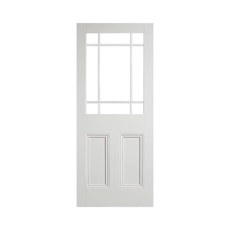 White Downham Unglazed 9 Light Door