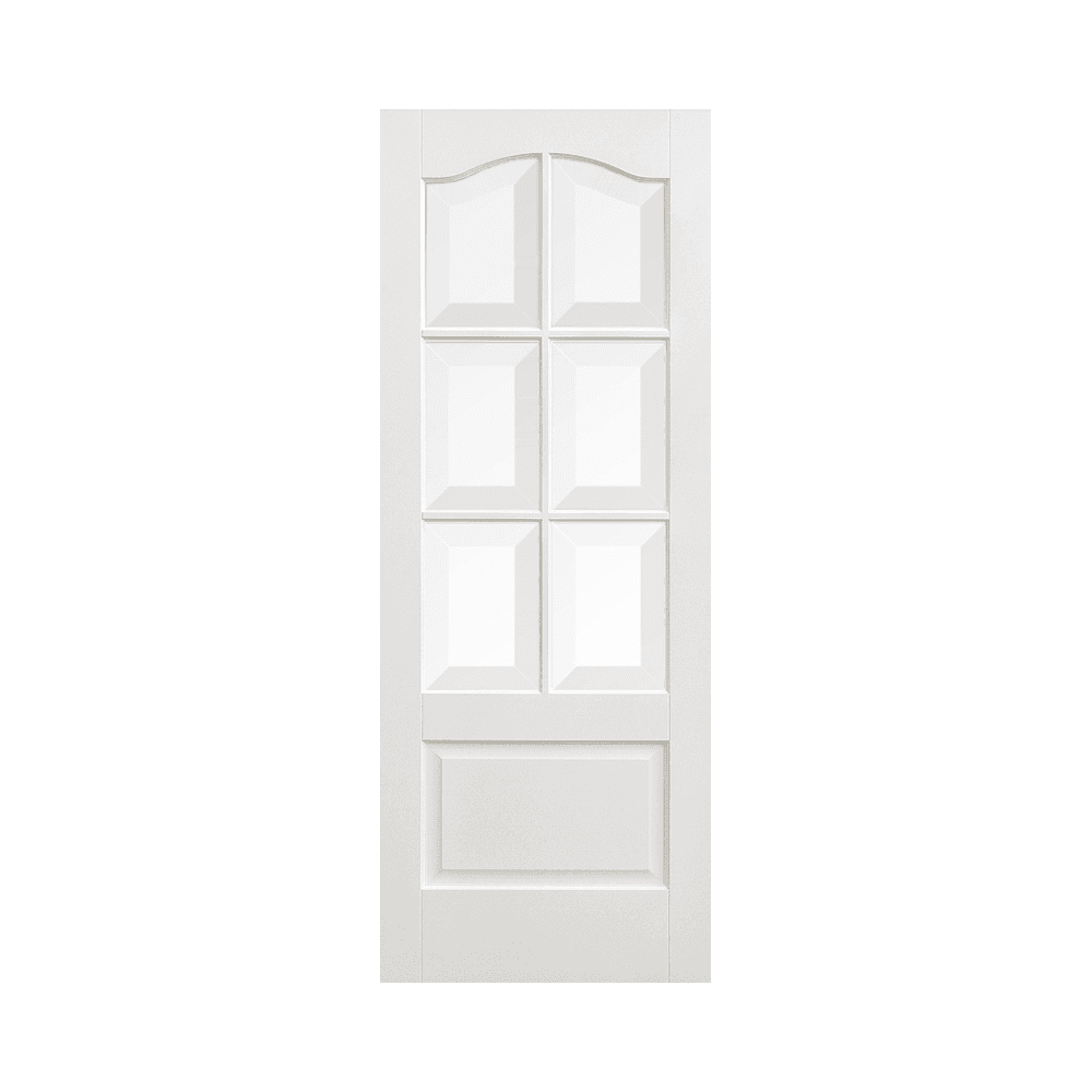 White Kent Glazed 6L Door