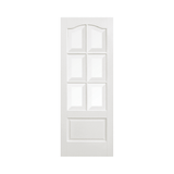 White Kent Glazed 6L Door