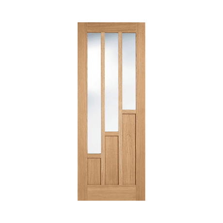 Oak Coventry Glazed 3L Pre-Finished Door