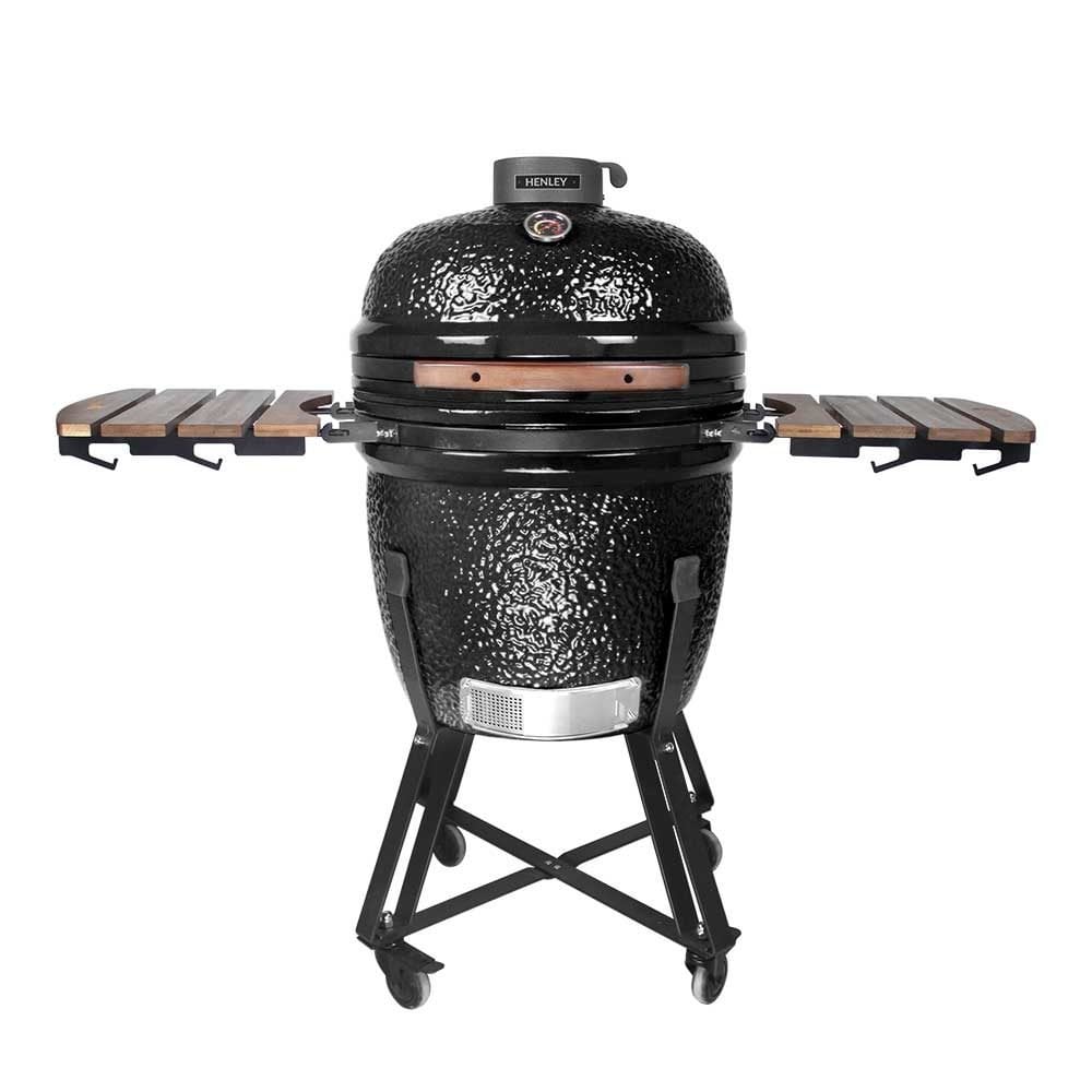 BBQ 21Inch Kamado Grill (Black)