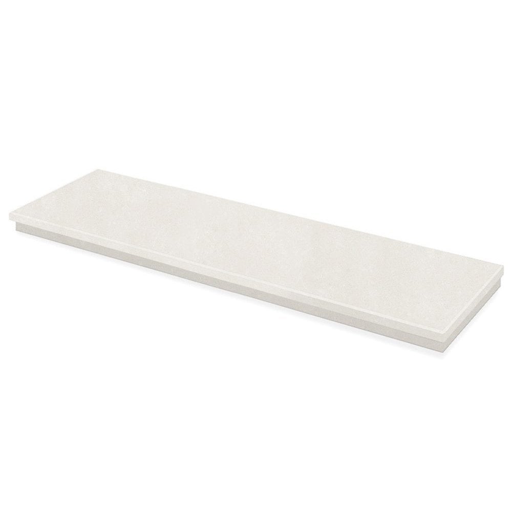 60”x18” Alpine white With separate risers