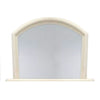 Mirror Arched Overmantle Ivory Pearl
