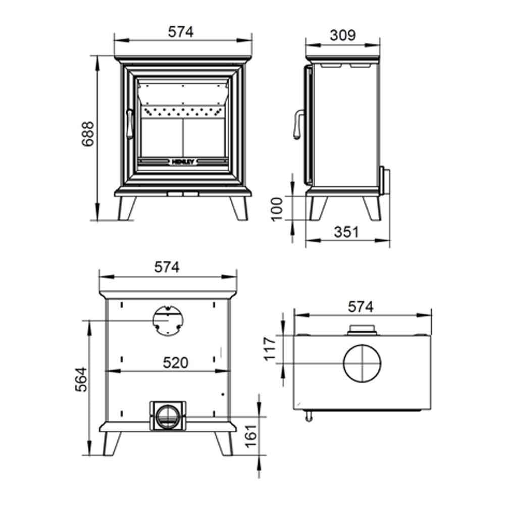 Elmwood 6.7 kw Multi Fuel (Eco)