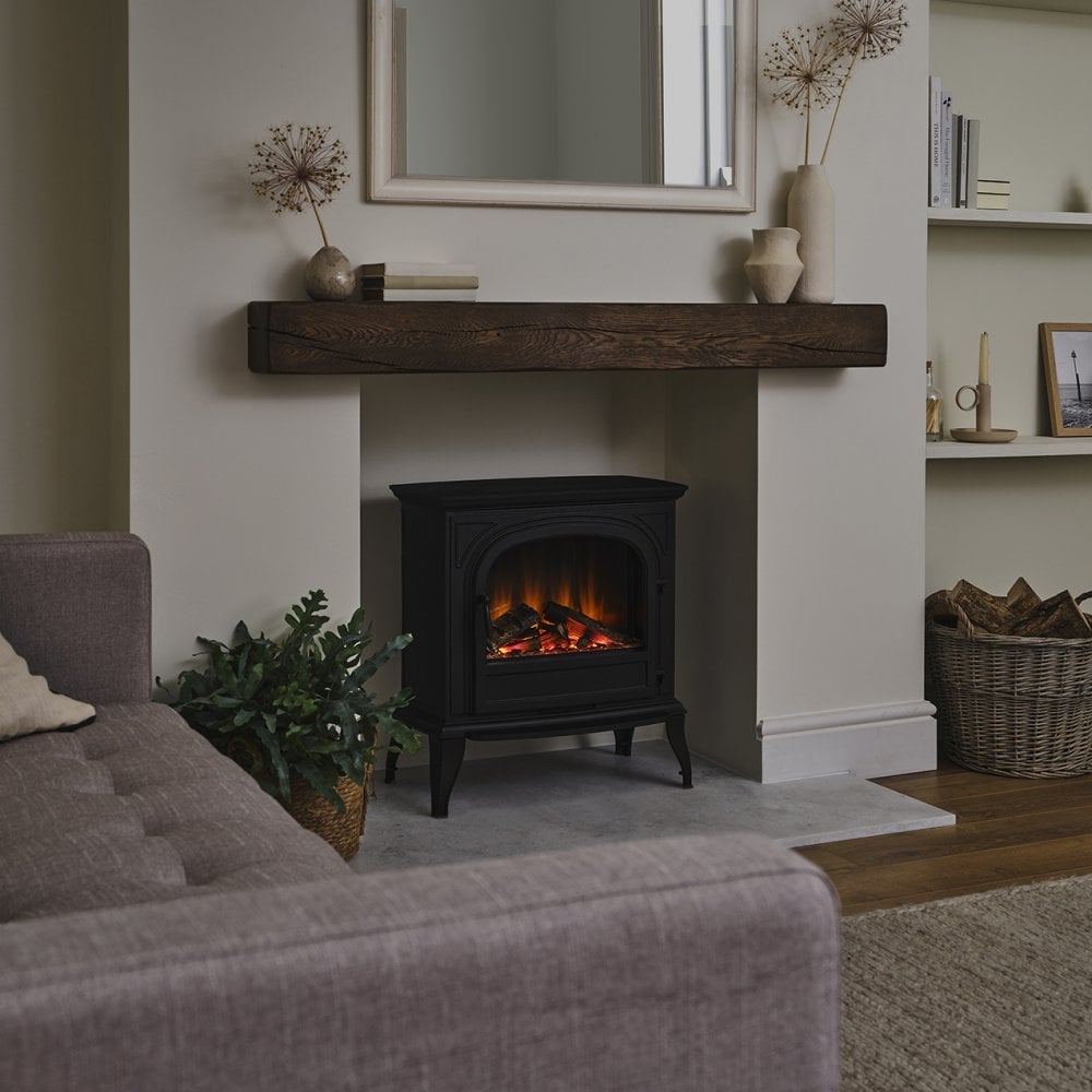 Hinton Electric Stove Cast Iron Deluxe Logs
