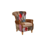 Dickinson Armchair in Patchwork & Cerato Brown Leather (NEW 2024)