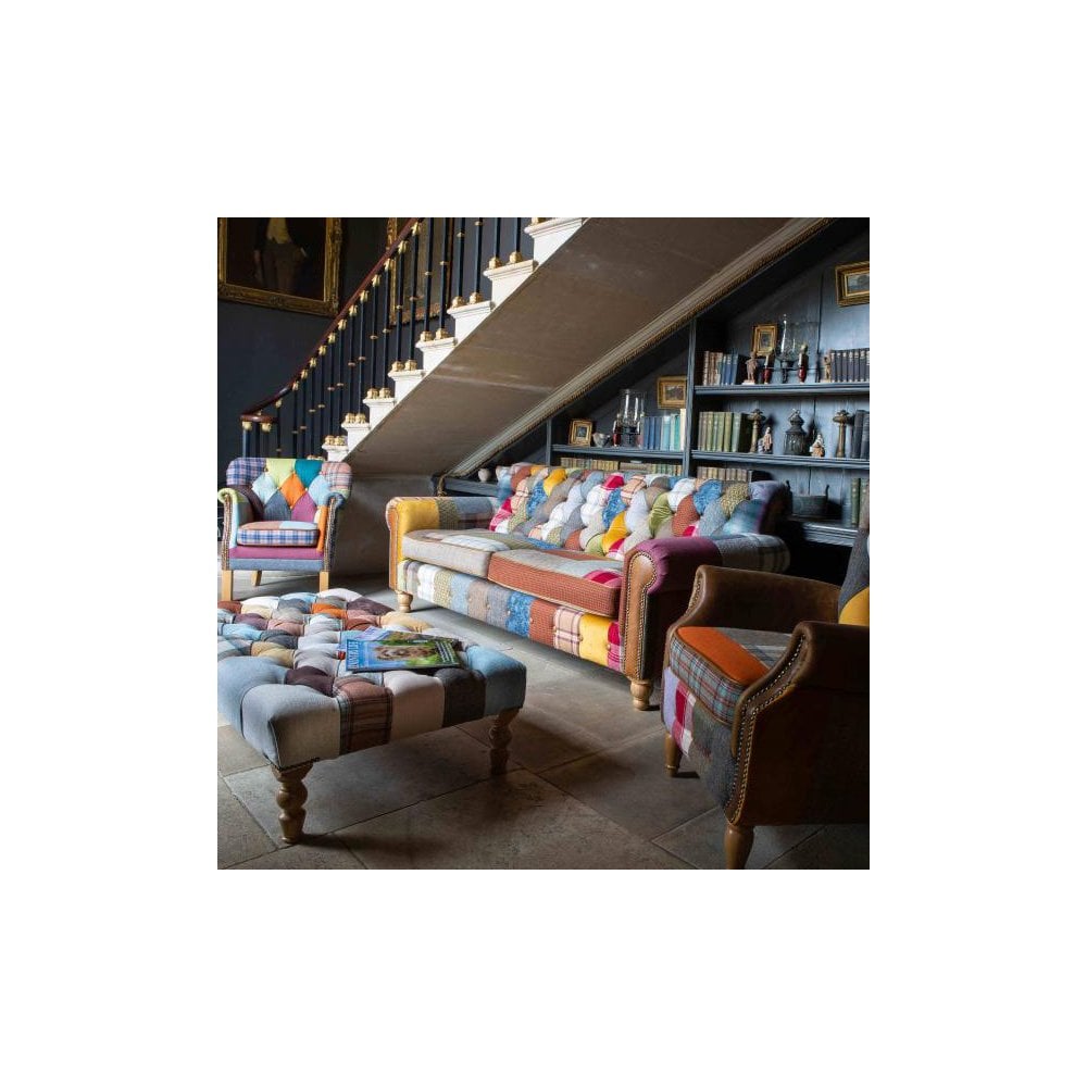Dickinson Armchair in Patchwork & Cerato Brown Leather (NEW 2024)