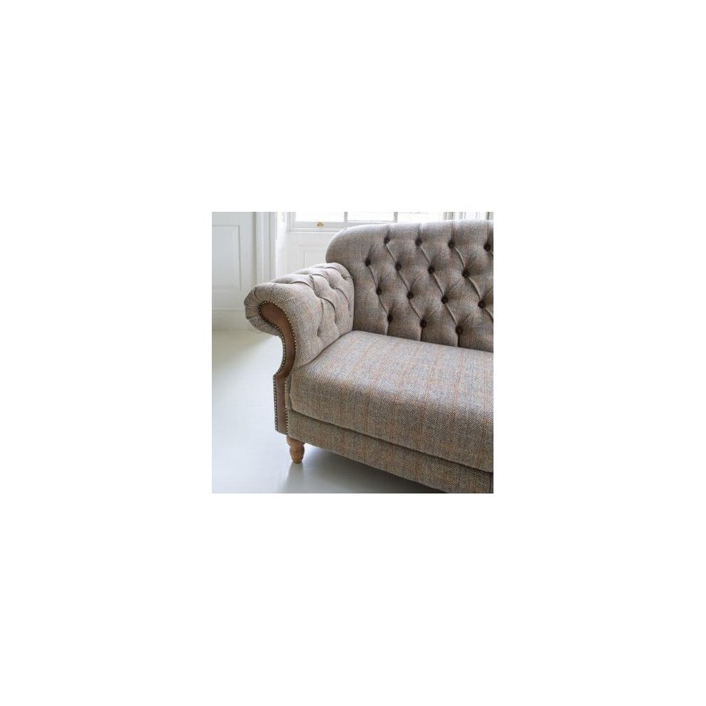 Haworth 3 seater Sofa in Hunting Lodge Tweed with Medium Oak Legs New 2024