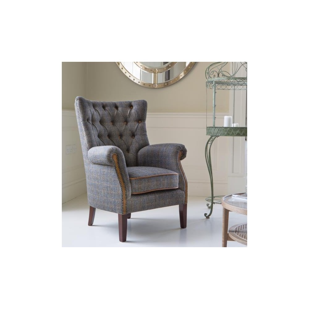 Hexham Chair (3HTP Moreland Harris Tweed)