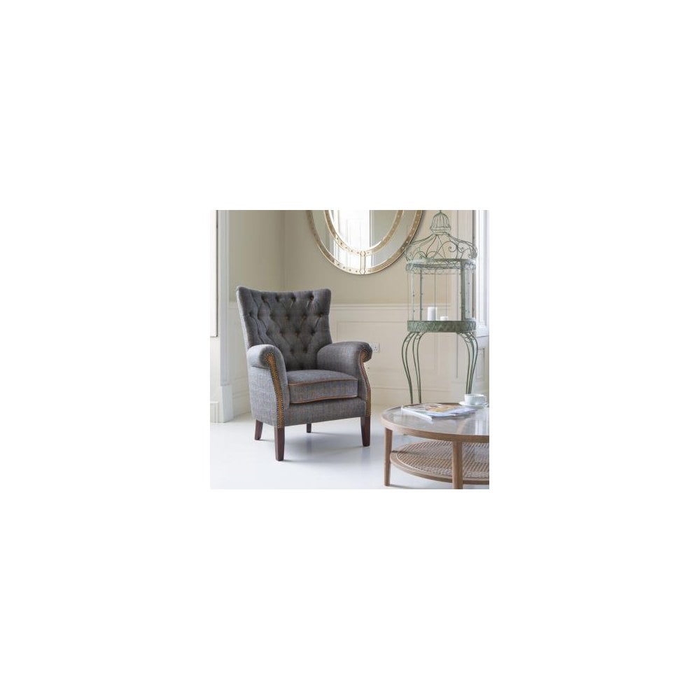 Hexham Chair (3HTP Moreland Harris Tweed)