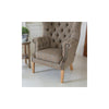 Kensington Deluxe Chair with Buttoned Arms (3HTW Hunting Lodge & Tan Leather)