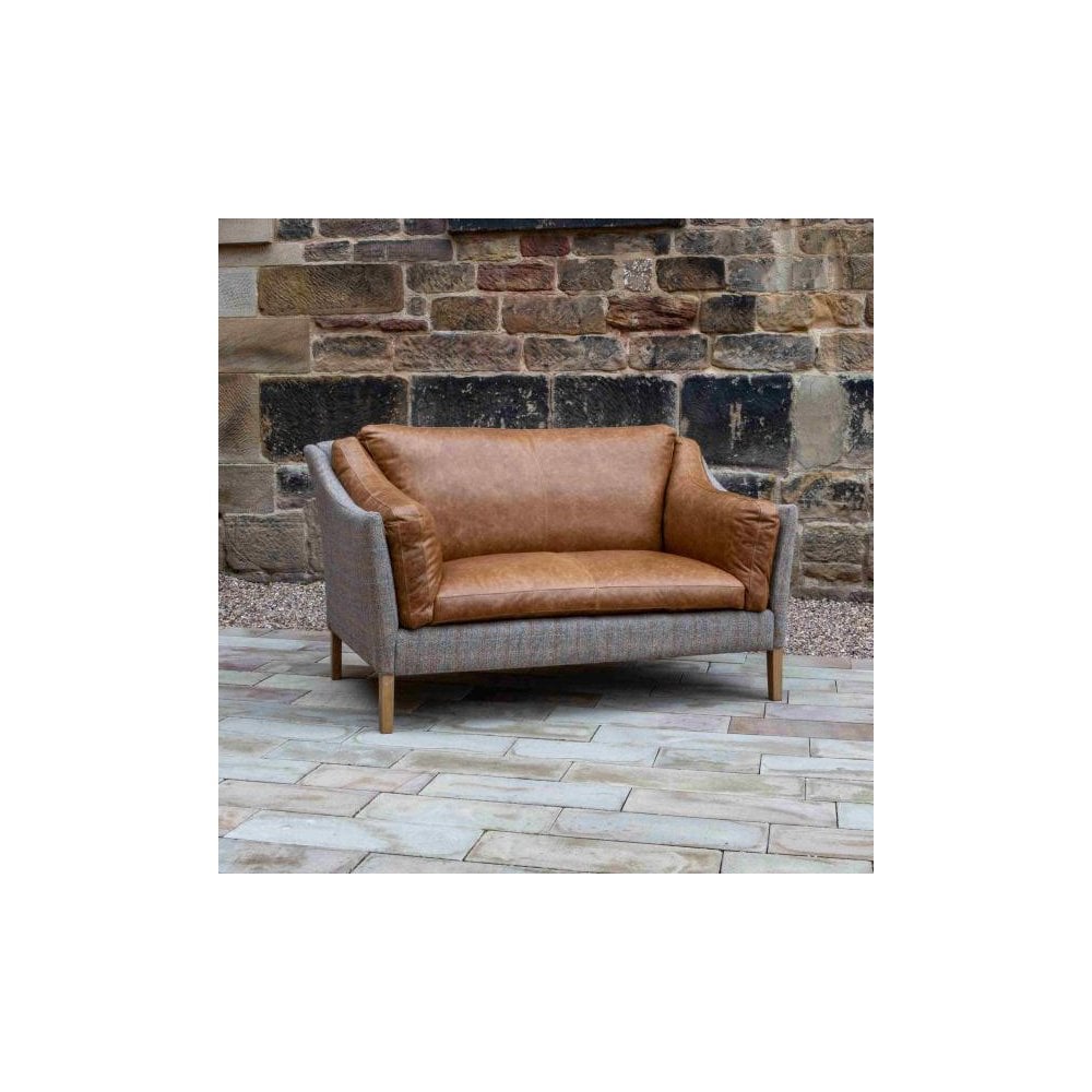 Malone Compact 2 Seater (HTW & Brown Tan Leather)
