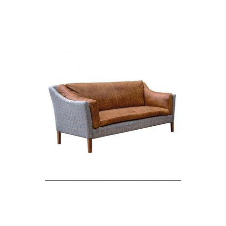 Malone Large 2 Seater HTW & Brown Tan Leather ()