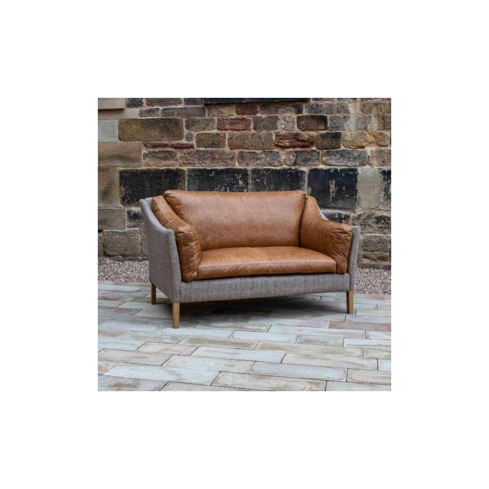 Malone Large 2 Seater HTW & Brown Tan Leather ()