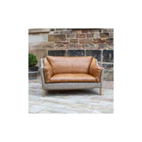 Malone Large 2 Seater HTW & Brown Tan Leather ()