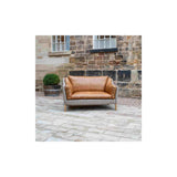 Malone Large 2 Seater HTW & Brown Tan Leather ()