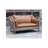 Malone Large 2 Seater HTW & Brown Tan Leather ()