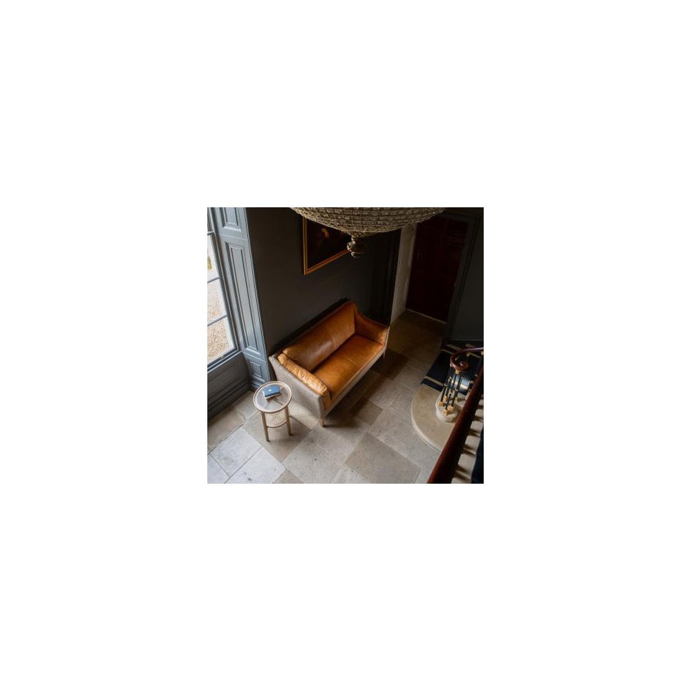 Malone Large 2 Seater HTW & Brown Tan Leather ()