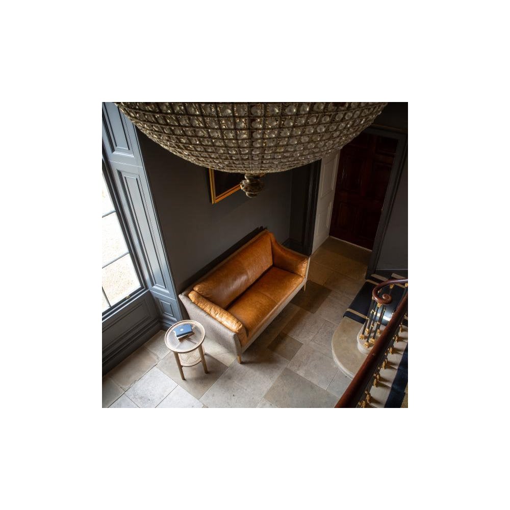 Malone Large 2 Seater HTW & Brown Tan Leather ()