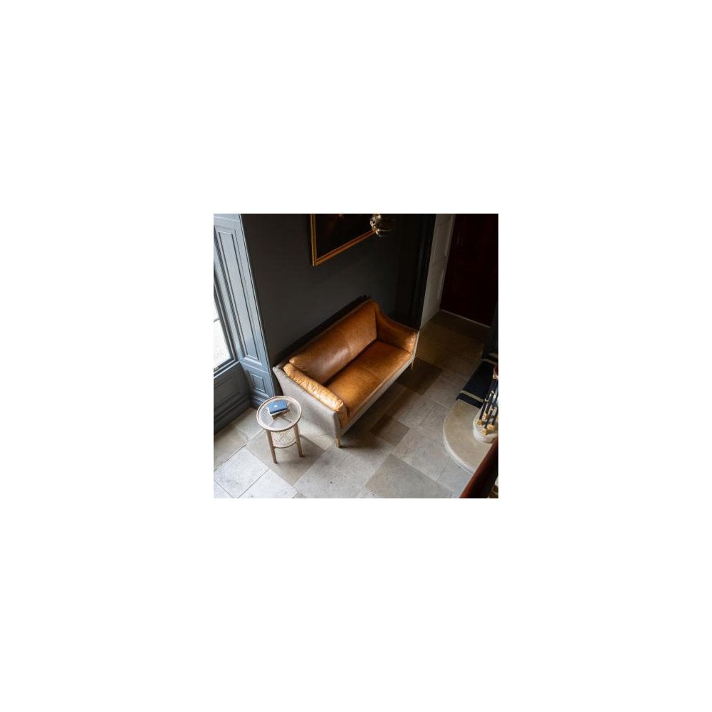 Malone Large 2 Seater HTW & Brown Tan Leather ()
