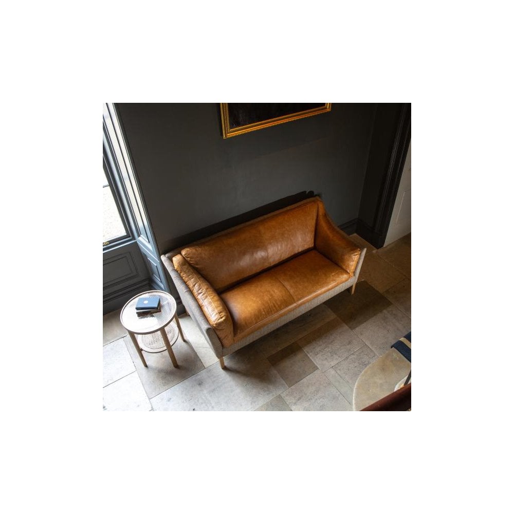 Malone Large 2 Seater HTW & Brown Tan Leather ()