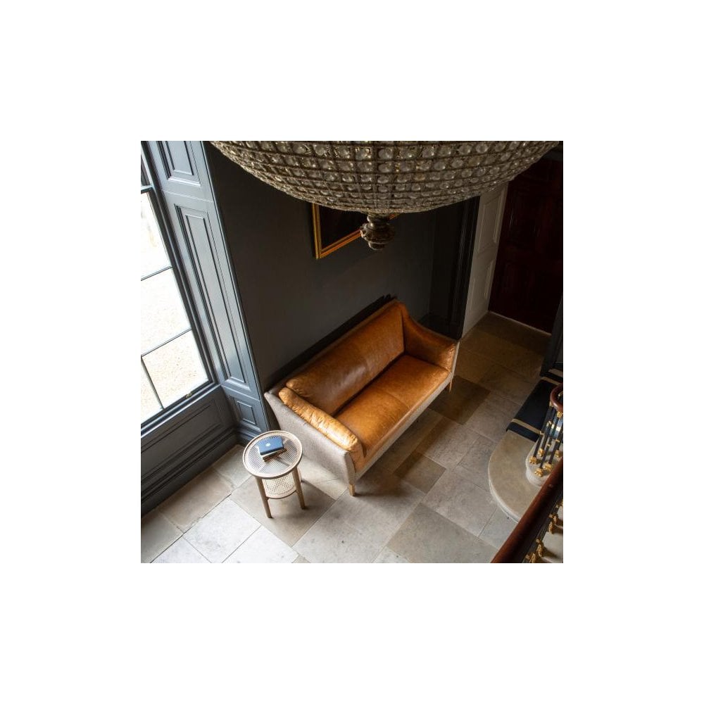Malone Large 2 Seater HTW & Brown Tan Leather ()