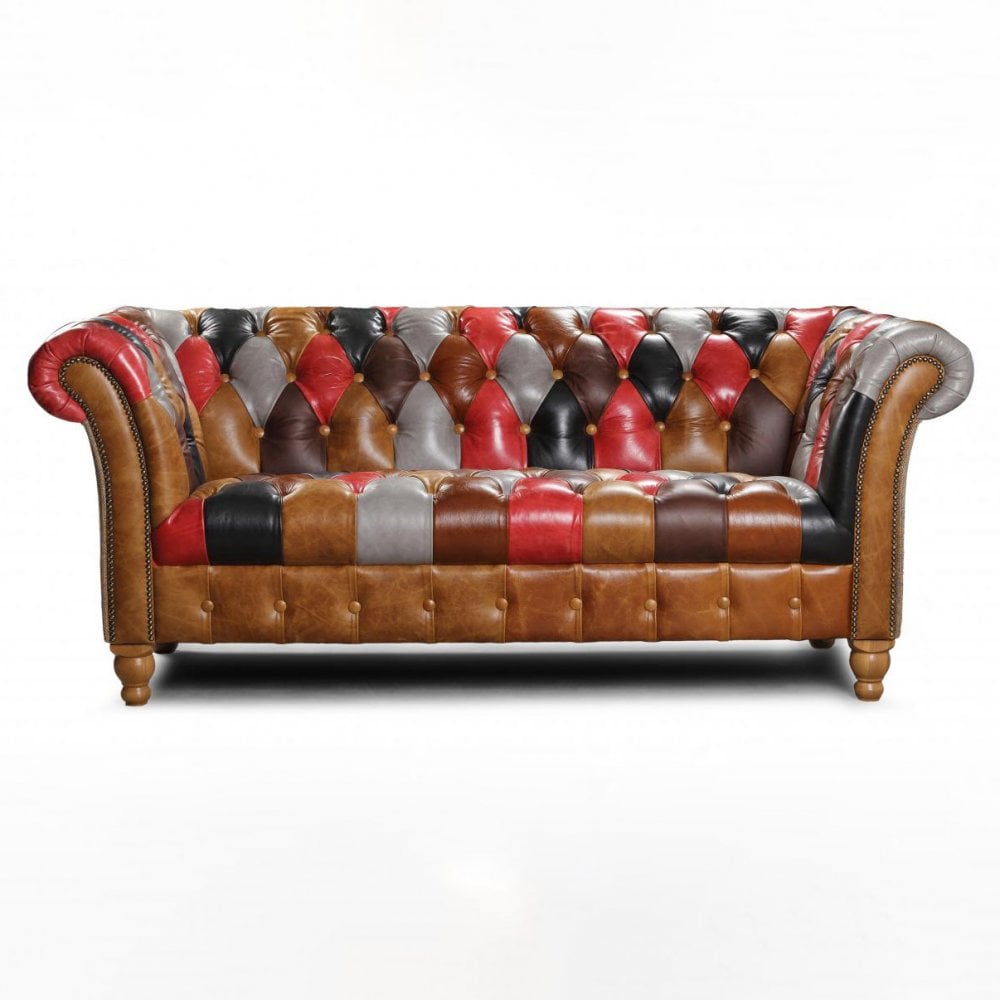 Presbury Leather Patchwork (Inner cover) 2 Seater