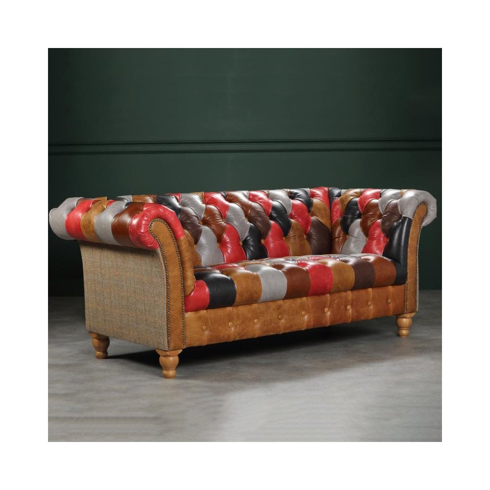 Presbury Leather Patchwork (Inner cover) 2 Seater