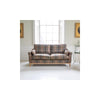 Whitwell 2 seater Sofa in Malham Green Wool & Tan Leather