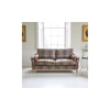 Whitwell 3 seater Sofa in Malham Green Wool & Tan Leather