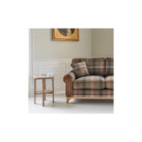 Winderwath 2 Seater Sofa Malham Green wool + Tan Leather