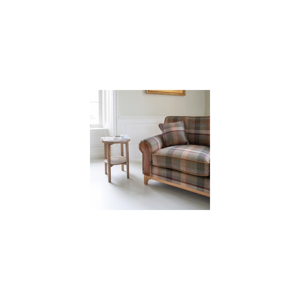 Winderwath 2 Seater Sofa Malham Green wool + Tan Leather