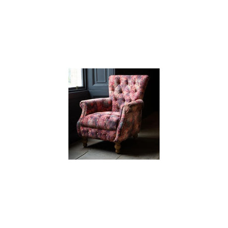 Westminster Armchair in Printed Coral Velvet (New 2024)