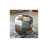 Soho Round Small Ottoman Patchwork Stool