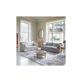 Carlo (Malone) Large 2 Seater Sofa in Beige Linen Fabric as Loose Cover