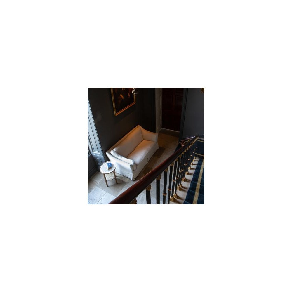 Carlo (Malone) Large 2 Seater Sofa in Beige Linen Fabric as Loose Cover