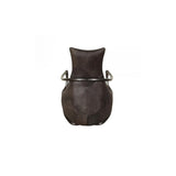Dallas Retro Relax Chair (Gunmetal frame Grey Aniline Leather Cover)
