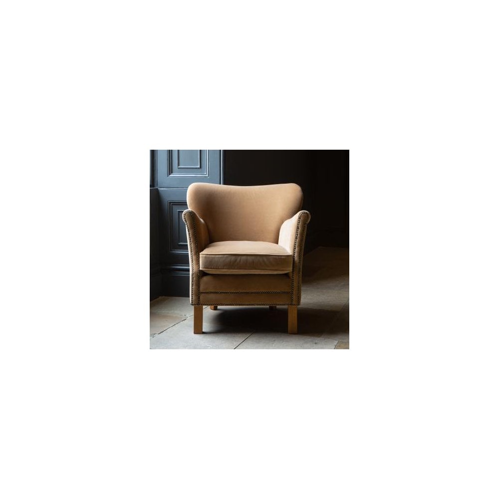 Dean Chair in Butterscotch Velvet Grade Fabric